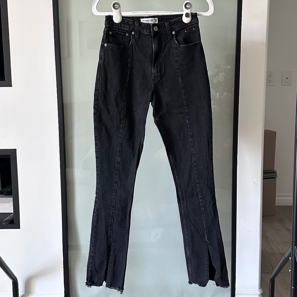 Abercrombie Skinny High Rise Black Jeans